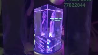 3d photo print crystal glass cube 💗 Wealth