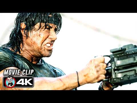 Rambo Vs Burmese Army - Final Fight Scene | RAMBO (2008) Movie CLIP 4K