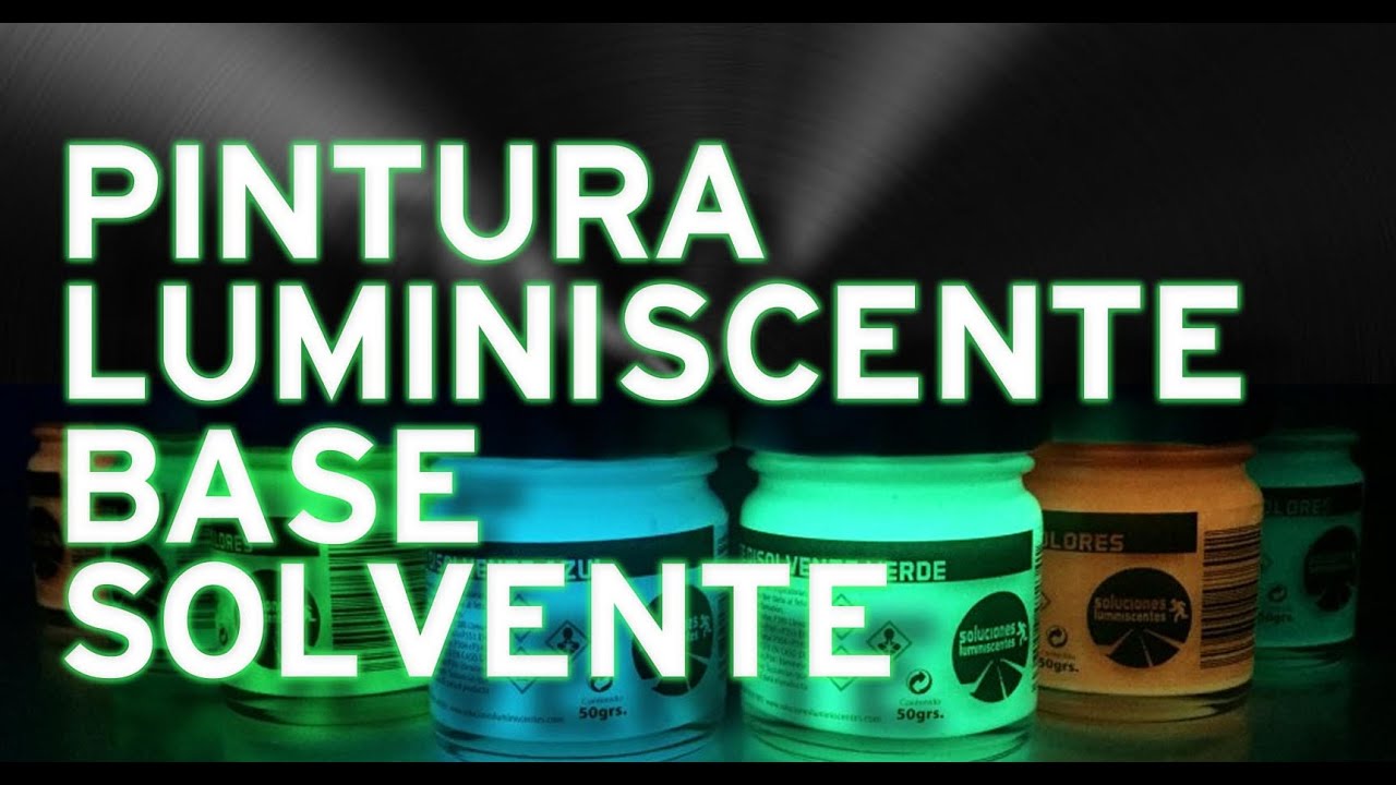 Pintura luminiscente acrílica base disolvente en Las Palmas.