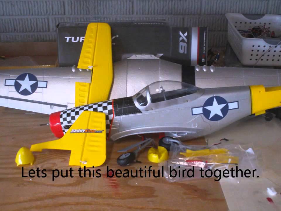 Hobbyking/ArtTech P51 Whats in the box and how to assembly YouTube