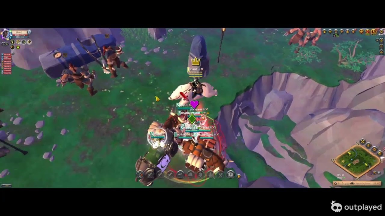 Albion Online world boss fame farm with warriors