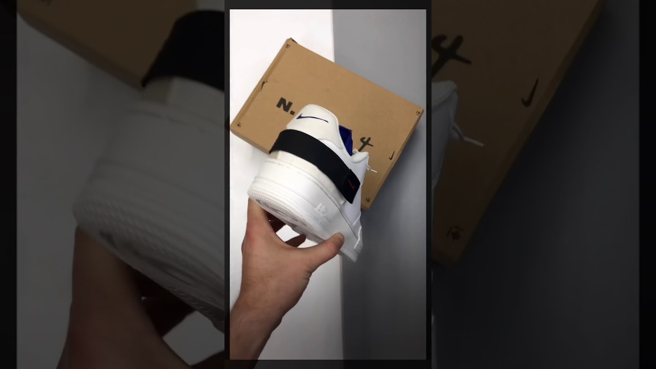 Nike Air Force 1 N.354 белые - YouTube