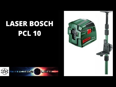 NIVEAU LASER BOSCH PCL 10 + TIGE TÉLESCOPIQUE TP 320