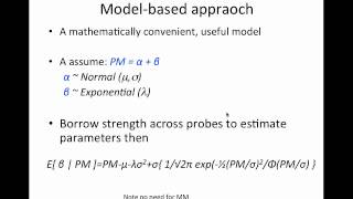 Statistics and Genomics: Background correction