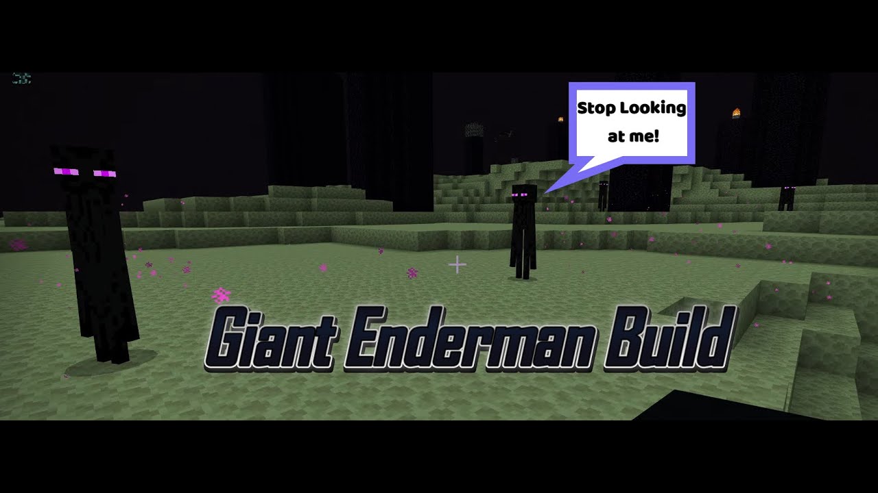 Minecraft Giant Enderman Build. - YouTube