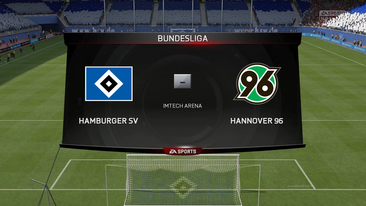 Fifa 15 Чемпионат Германии первый тур Hamburger SV - Hannover 96