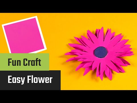 How to Make a Beautiful Paper Flower – Easy Craft for Kids and DIY Decoration