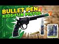 Bullet Pen Kids Fun Pistol Unboxing & Review | Cool Toy Stationery