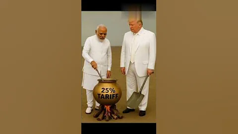 Modi Cooks A Tariff While Trump Watches In Shock! | Political Satire #funny #trump #memes