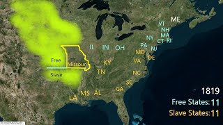 Missouri Compromise, 1820 | North & South sectionalism | Free states & slave states, Maine