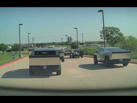 Video from the Cybertruck Rodeo