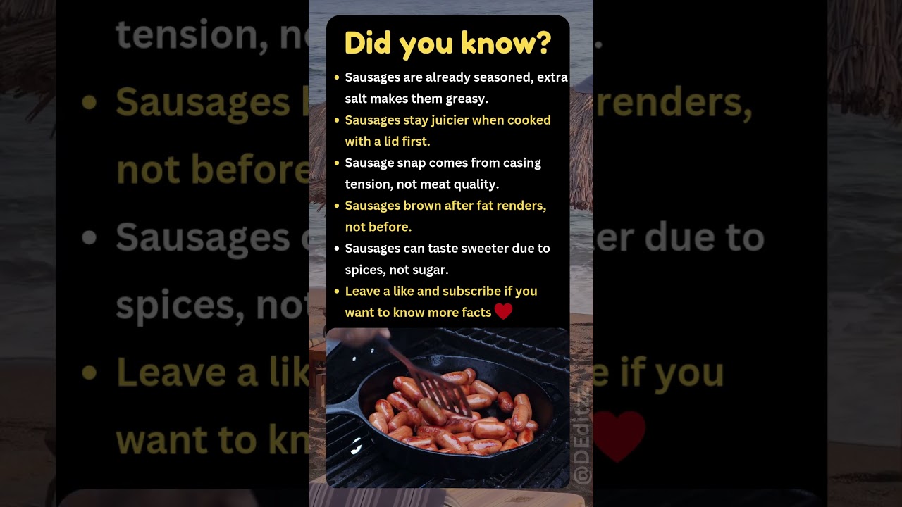 Why Your Sausages Turn Greasy 