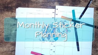 March Monthly Setup #march #marchbirthdays #stickers #stickerplanning