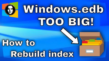 How to Rebuild Search Index on Windows 10 / 11 and Fix Windows.edb Huge File Size - Working 2025