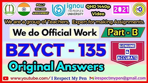 BZYCT 135 Solved Assignment 2020-21 IGNOU Part B | Physiology And Biochemistry Solved Assignment2021