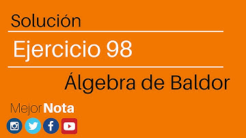 Solución ejercicio 98 Álgebra de Baldor