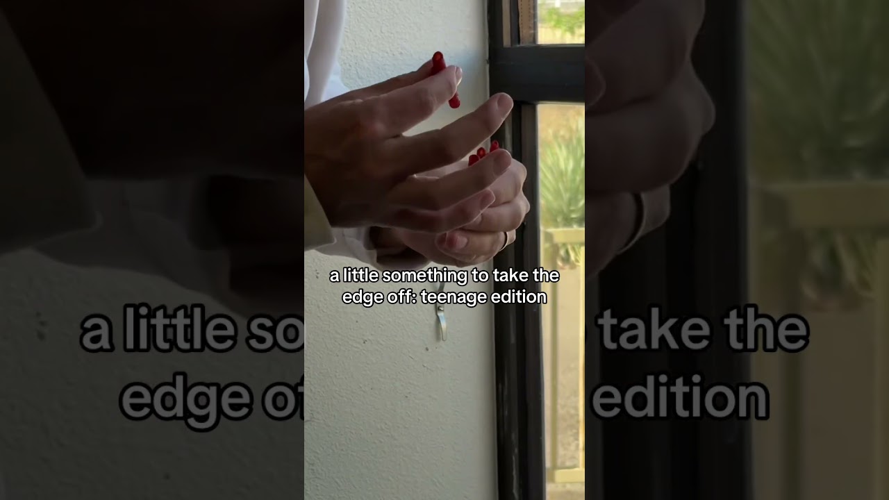 A little something to take the edge off: teenage edition