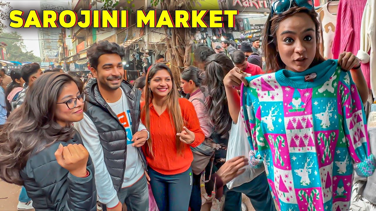 Ladkiyon Ke Chakkar Me Sarojini Nagar Me Cheapest Street Shopping Karli