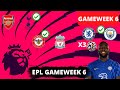 EPL GAMEWEEK 6 PREDICTIONS