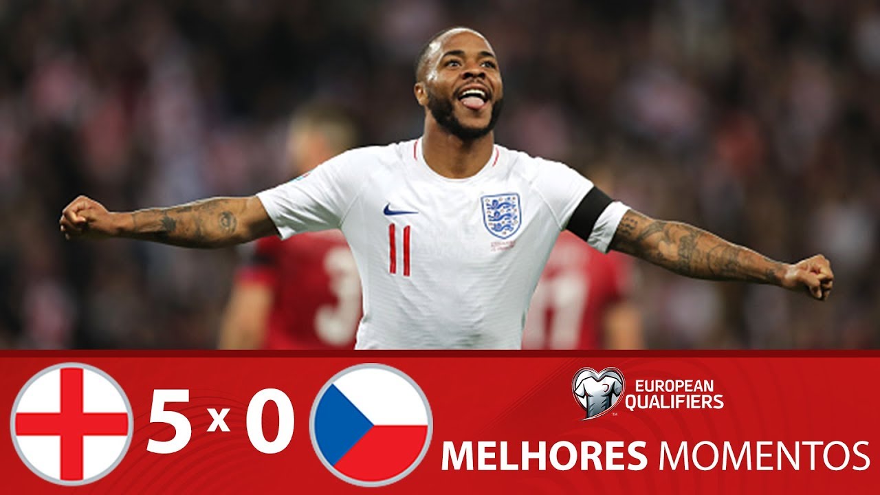 INGLATERRA 5 X 0 REPÚBLICA TCHECA – MELHORES MOMENTOS – ELIMINATÓRIAS EUROCOPA (22/03/2019)