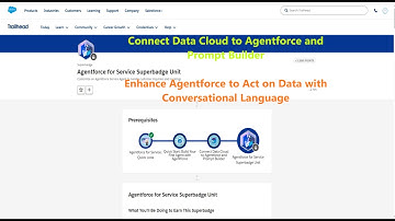 Connect Data Cloud to Agentforce || Enhance Agentforce to Act on Data with Conversational Language