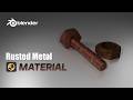 Blender Rusted Metal Material Tutorial | Realistic Rusty Nut & Bolt Shader (Procedural)