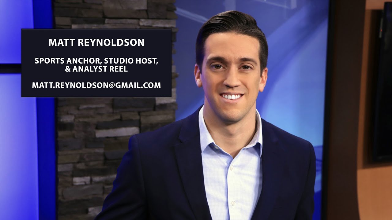 Matt Reynoldson 2023 Sports Anchor, Studio Host, & Analyst Reel YouTube