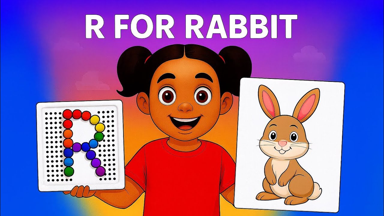 Alphabet R Craft with Designer Board 🐇 | Creative Learning for Kids