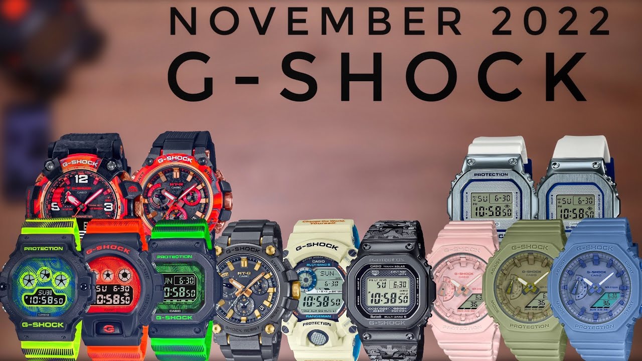 November 2022 new release G-Shocks | thoughts & opinions - YouTube