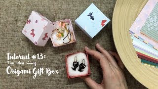 How to Make Origami Gift Box Step by Step | The Idea King Tutorial #13