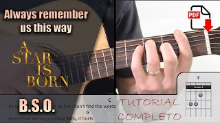 Always remember us this way | BSO Ha nacido una estrella | PDF GRATIS + TUTORIAL + COVER |