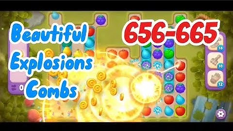 Level 656-665 No Boosters 💫 Match-3 Game Gardenscapes #games #gaming #gameplay