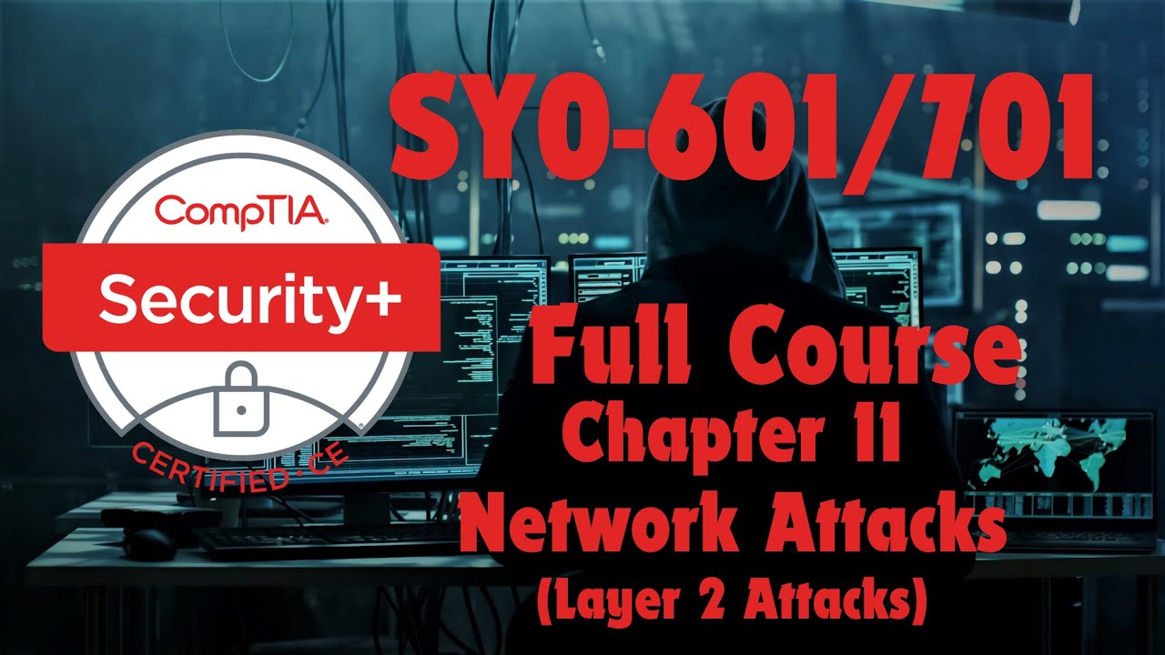 CompTIA Security Plus (SY0-601/701) Chapter 11: Network Attacks (Layer 2 Attacks)