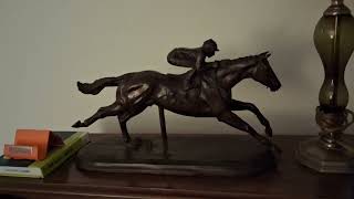 Affirmed Bronze Sculpture.  22 lbs and gorgeous. 