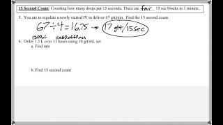 Math 117 : Chapter 17-18 #6 (Math For Allied Health Tutorial : IV Flow Rates)