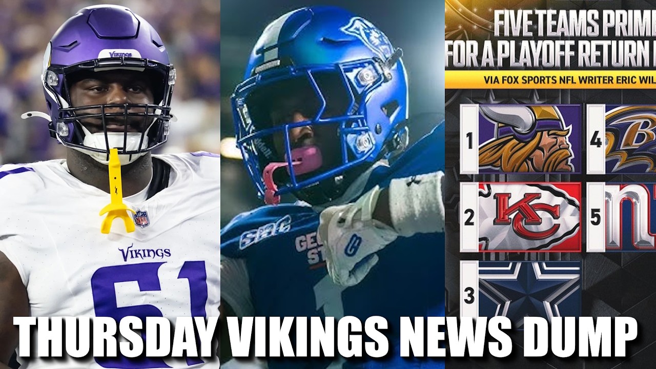Minnesota Vikings News Dump (3.26.2026) | Jalen Redmond, WR Meeting, Playoff Primed Minnesota Vikings News Dump (3.26.2026) | Jalen Redmond, WR Meeting, Playoff Primed