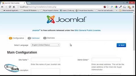 How to Design a Website -1-Wamp Server and Joomla 3.0  Installation