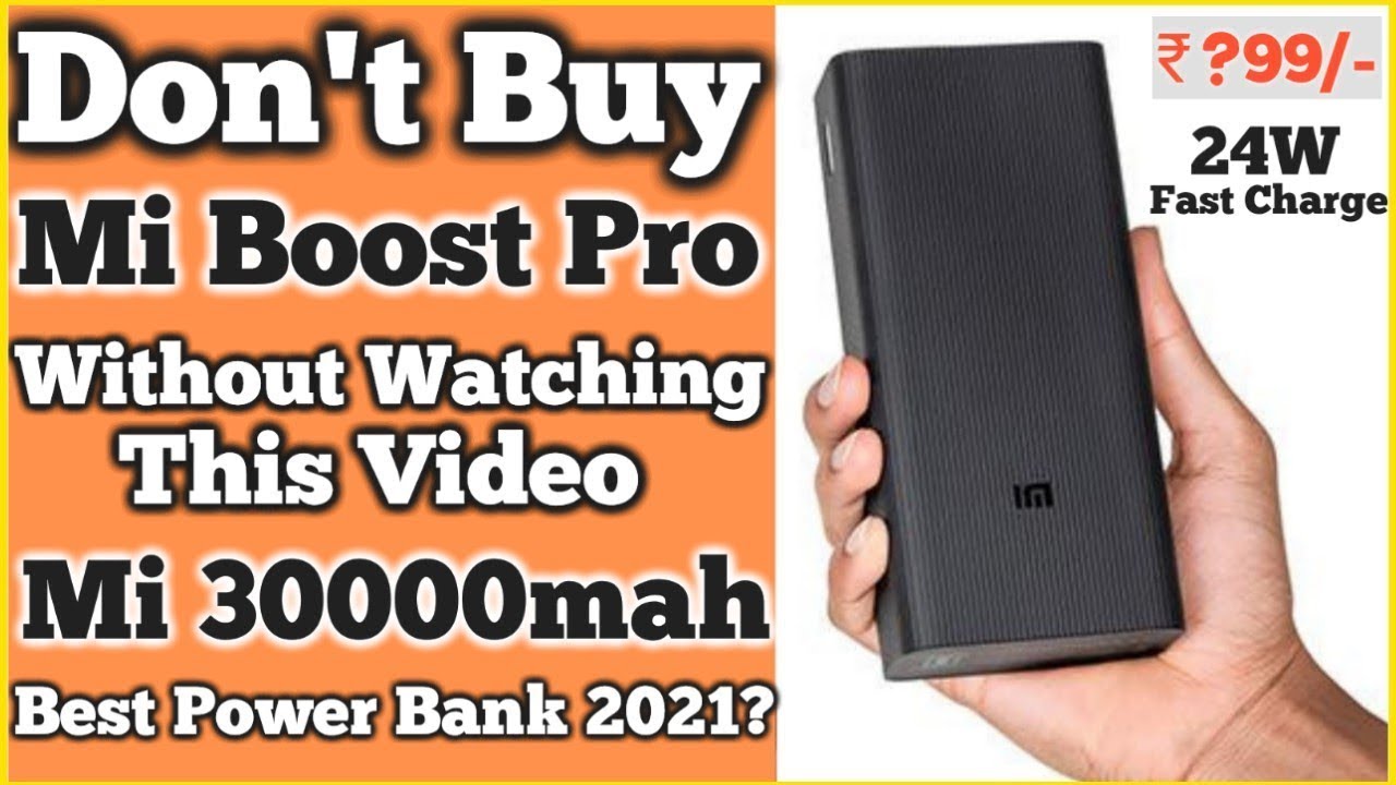 MI boost pro power bank 30000mah unboxing & full review 