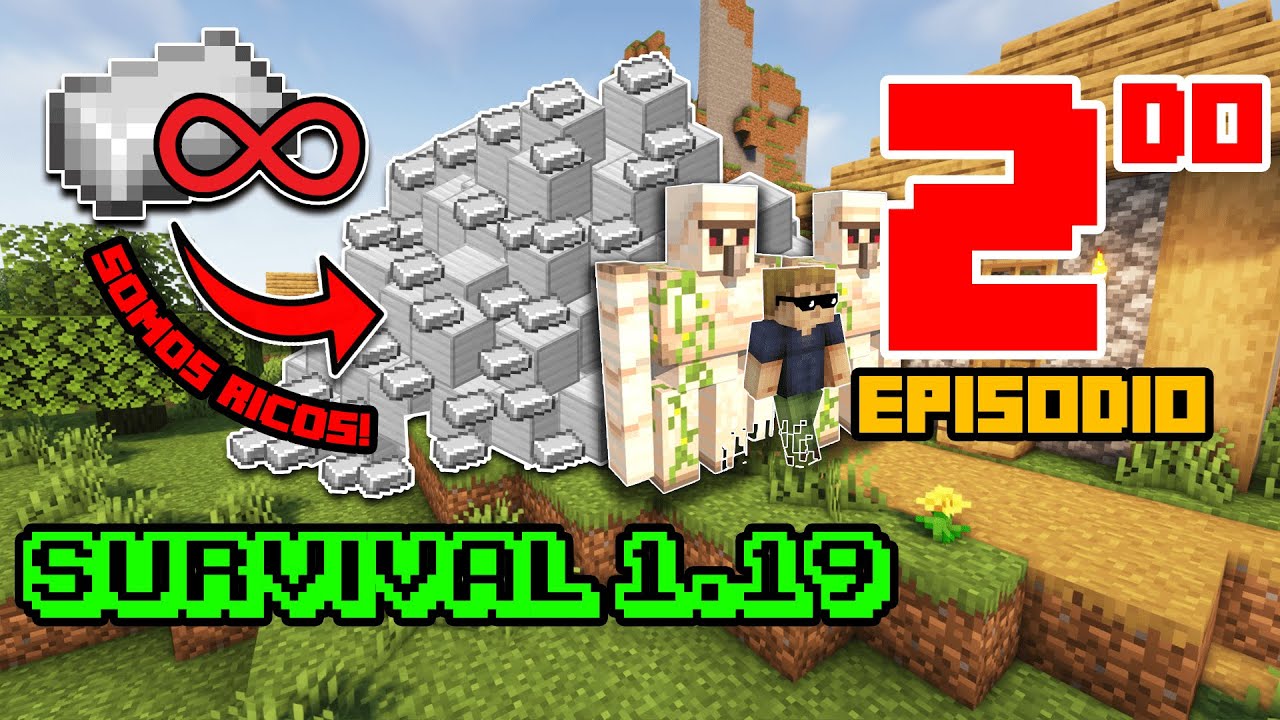 ¡HAZ ESTO EN TU MUNDO SURVIVAL! - ¡¡Hierro infinito!! Survival 1.19 Episodio 2