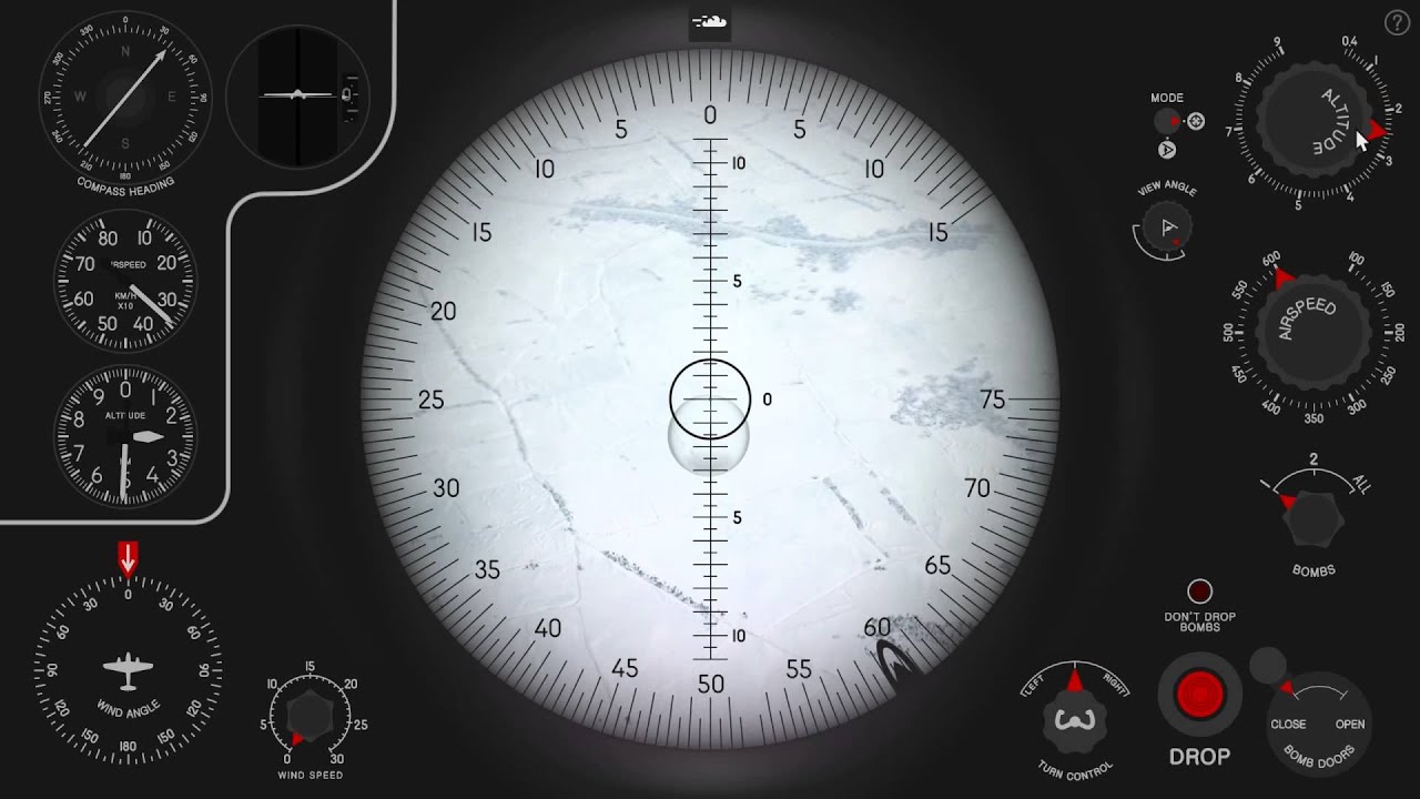 Pe-2 bombsight in IL-2 Battle of Stalingrad