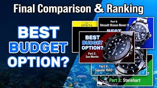 Final Comparison and Ranking - Best Affordable Rolex Sub-Style Option? 5 Watches, Who Will Win?