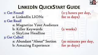 LinkedIn QuickStart Guide