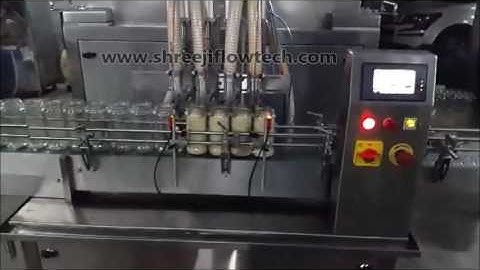 4 HEAD SERVO BASED PISTON FILLING MACHINE - Shreeji Flowtech Systems