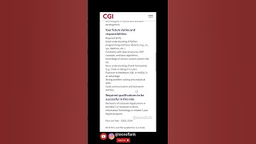 #CGI #hiring #python #developer #fresher #job #vacancy #fresher #opening #applynow #jobsearch #java