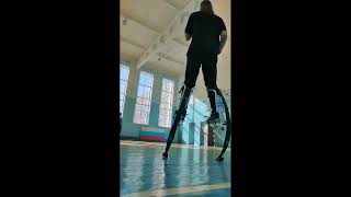 Dunking on jumping stilts (bocking). Part I