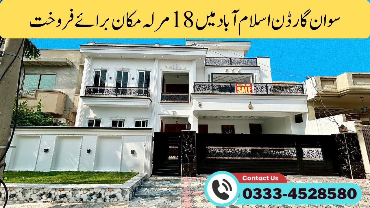 18 Marla Spanish Luxury Villa for Sale | Soan Garden Islamabad | 6 Beds | 4 Kitchens |