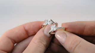 Princess Cut Engagement Ring Design Ideas by Brillianteers.com