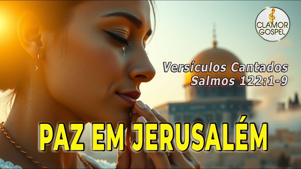 🔥 Versículos Cantados | Salmos 122:1-9 | Vamos à Casa do Senhor!🙏