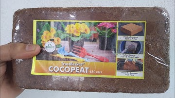 Cocopeat ,TrustBasket cocobrick unboxing ,how to use cocobrick for plants#cocopeat#garden #gardening