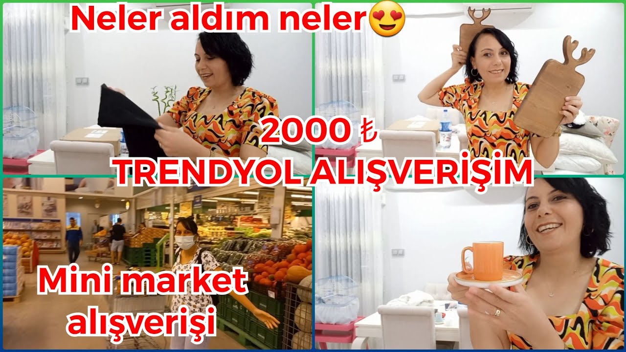 2000 TL TRENDYOL ALIŞVERİŞİM🎁KARGOLARI BİRLİKTE AÇIYORUZ💓METRO MARKET ALIŞVERİŞİ/ÇOK ACIKTIMLI VLOG😀